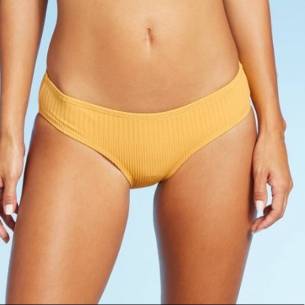 Xhilaration Rib-Knit Cheeky Hipster SwimBottom